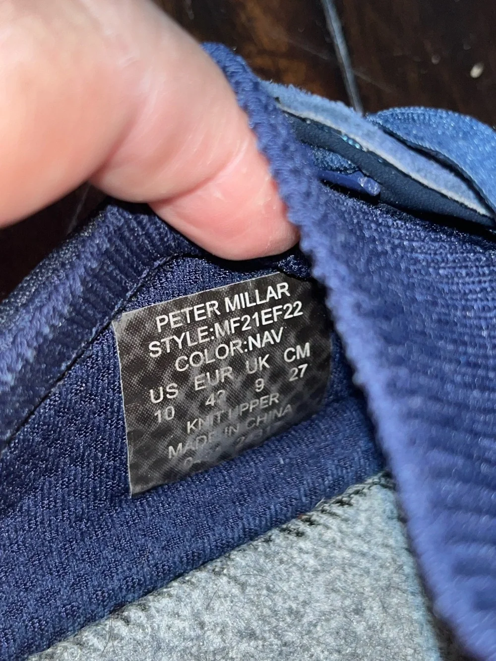 Peter Millar Hyperlite Drift Sneakers, Navy Blue, Sz 10